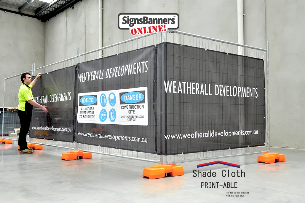 Shade Cloth Site Wrap