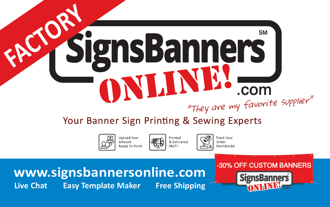 Banner Sign company business card