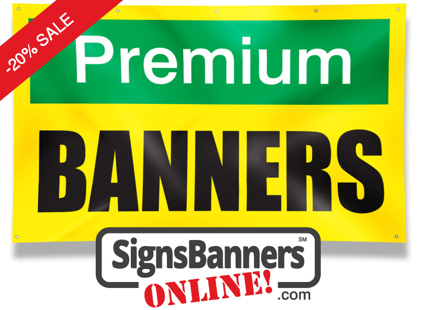 Signs banners online premium banners New York US are now available direct for companies and advertising agents