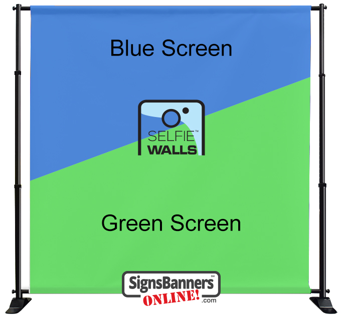 Printing Selfie Walls Green Screen / Blue Screen