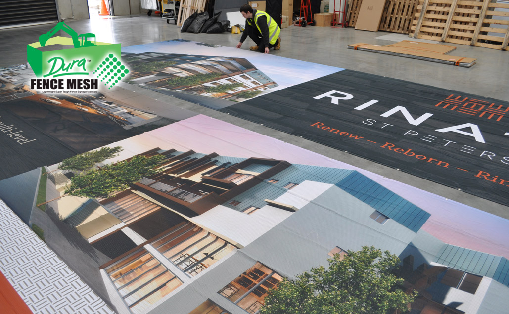 A wonderful showcase of the properties and qualities of the fence mesh range and it's printing banner capabilities.