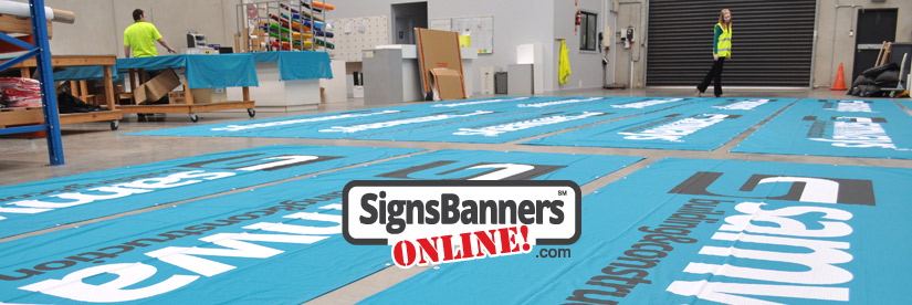Customers can order signs online from the sign factory.