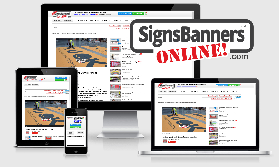 Signs Banners Online are now the number #1 website for uploading, designing and manufacturing sign printing for resellers