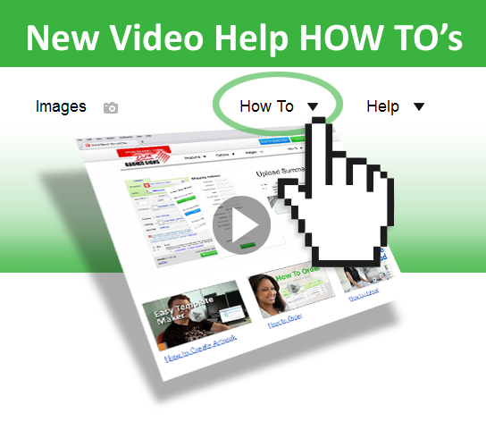 New videos for help HOW TO ... artwork... order... upload