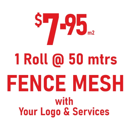 Printed site mesh special, single roll