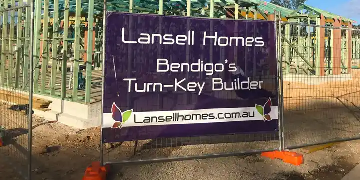 Signs Banners Online printed tradie banner on fence