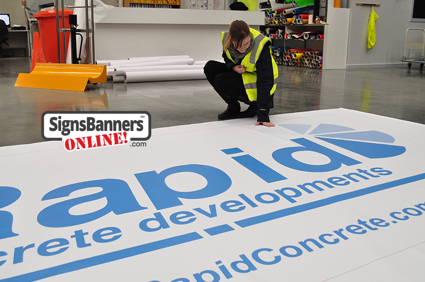 Large made to order outdoor banner pvc vinyl