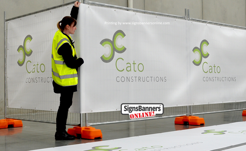 Large banner covers for site screen (Ireland Carlow)