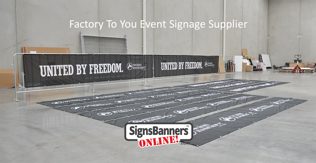 United by Freedom banner. Multi sets of printed mesh banners with printing used for conference event in USA by large insurance annual event. Later used again for promotion and advertising at local presentations.