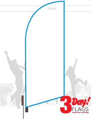 Choice box. Size 730mm x 3465mm 3 Day Flag