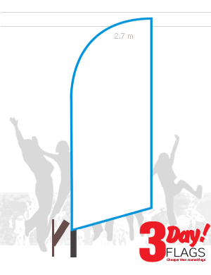Choice box. Size 730mm x 2420mm 3 Day Flag
