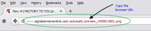 Copy the preview url and send the link to your customer